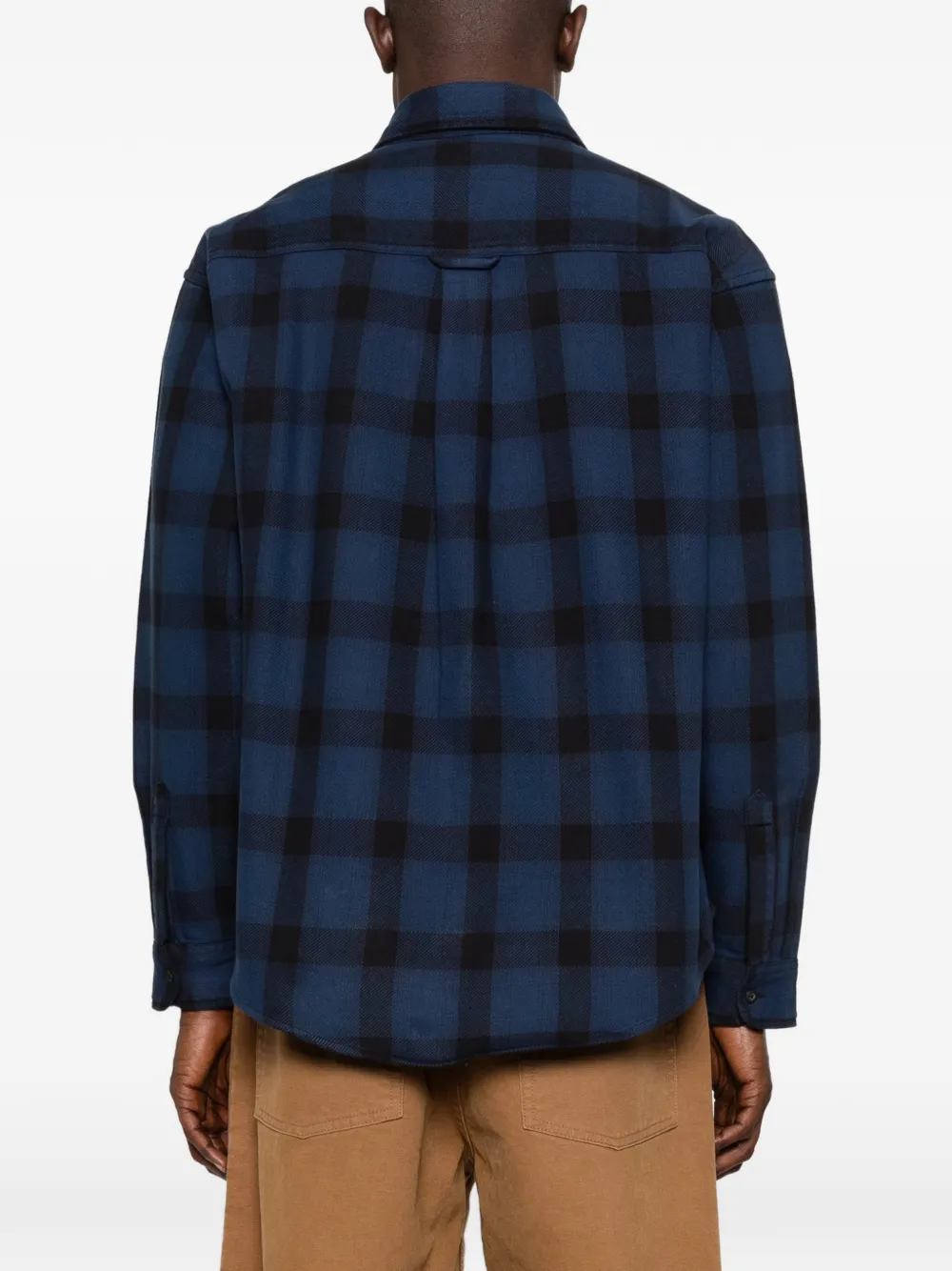 Carhartt WIP Geruit overhemd met klepzak Blauw