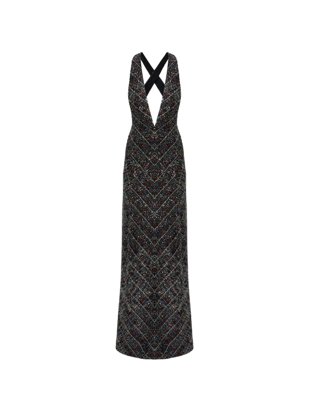 Missoni V-neck patterned maxi dress - Nero