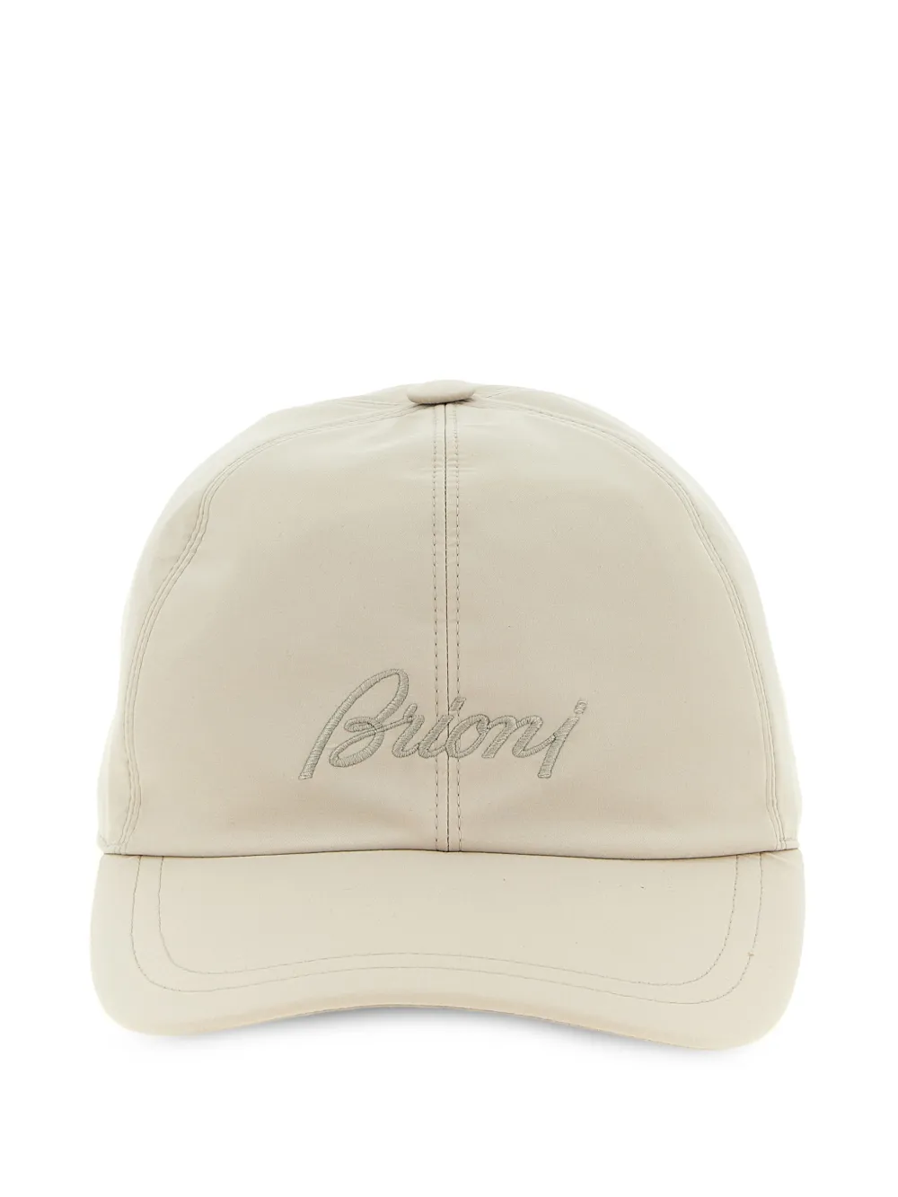 Brioni logo-embroidered cap - Toni neutri