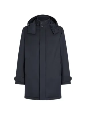 Prada フーデッド コート | ブルー | FARFETCH JP