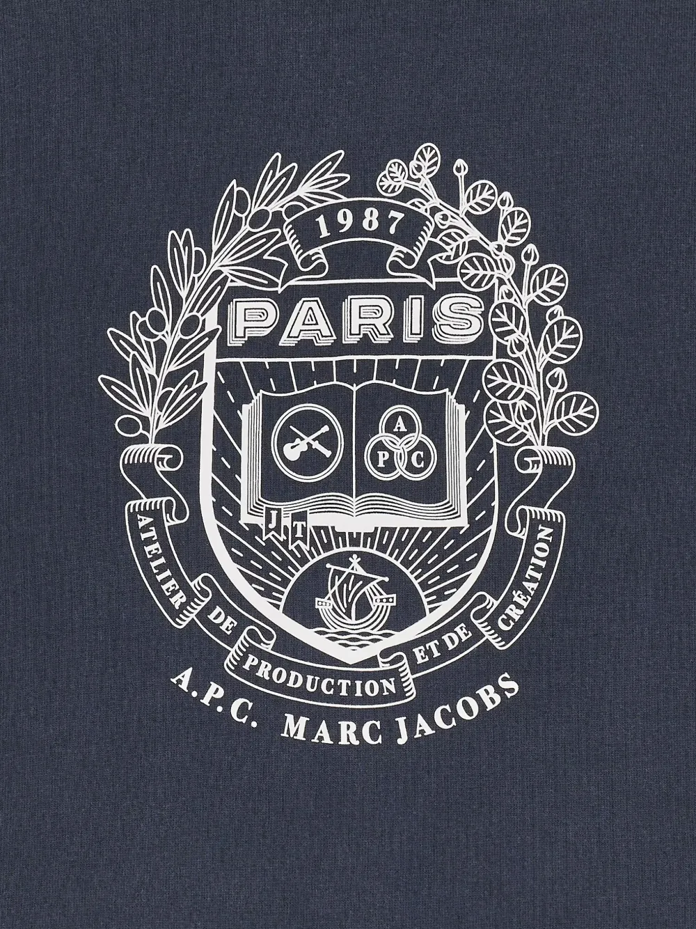 Marc Jacobs The Shrunken Paris trui met ronde hals Blauw