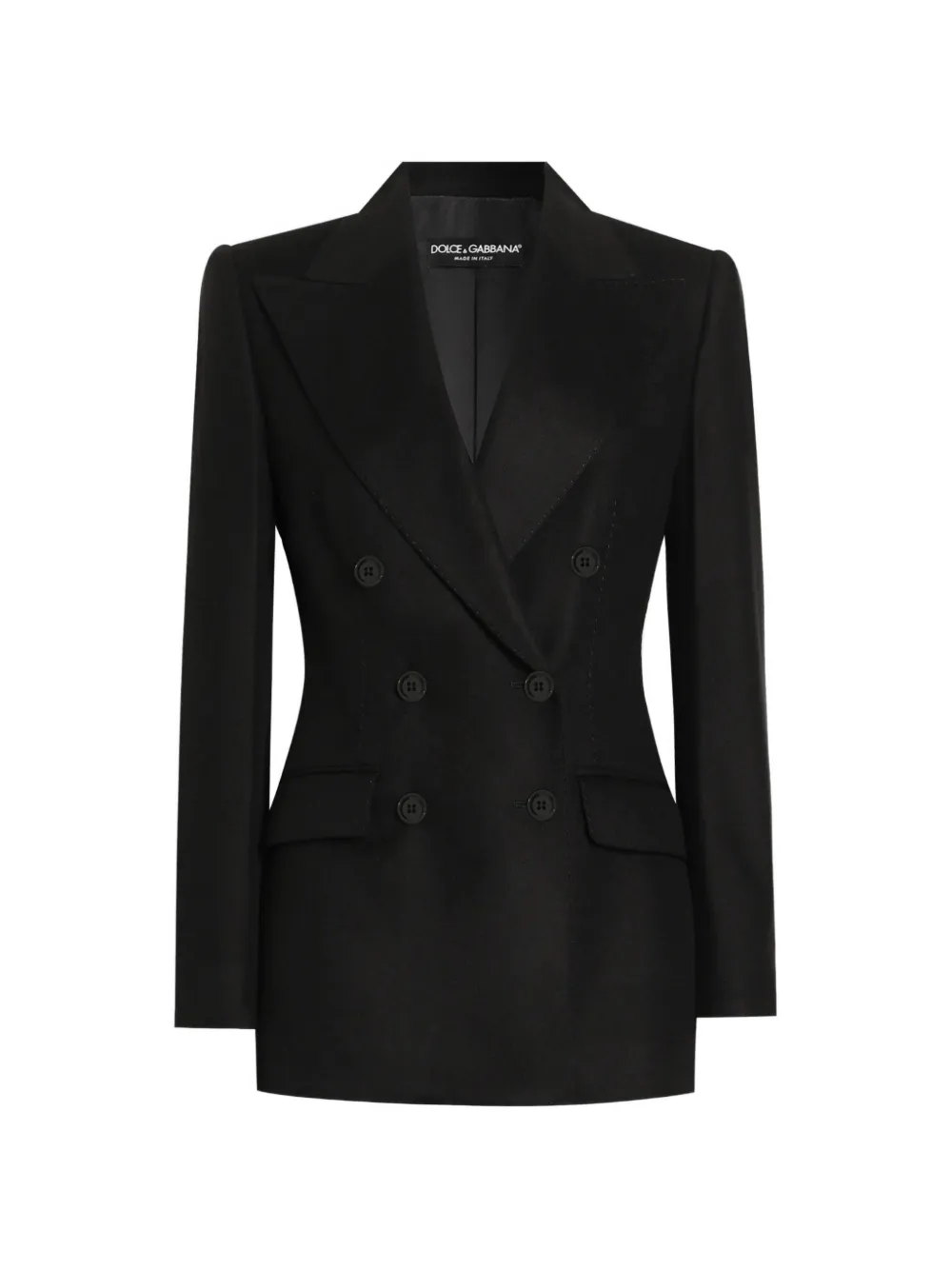 Dolce & Gabbana double-breasted pocket jacket - Schwarz