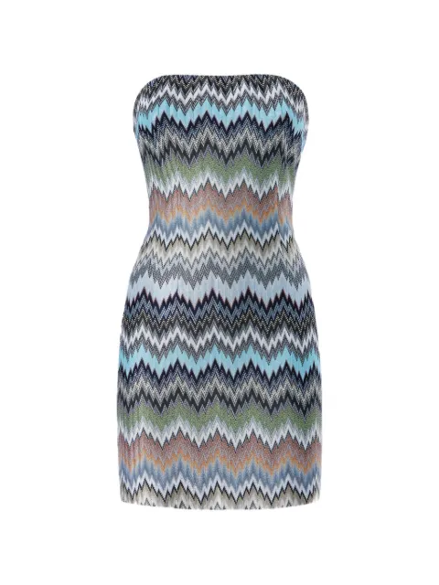 Missoni vestido corto con diseño strapless
