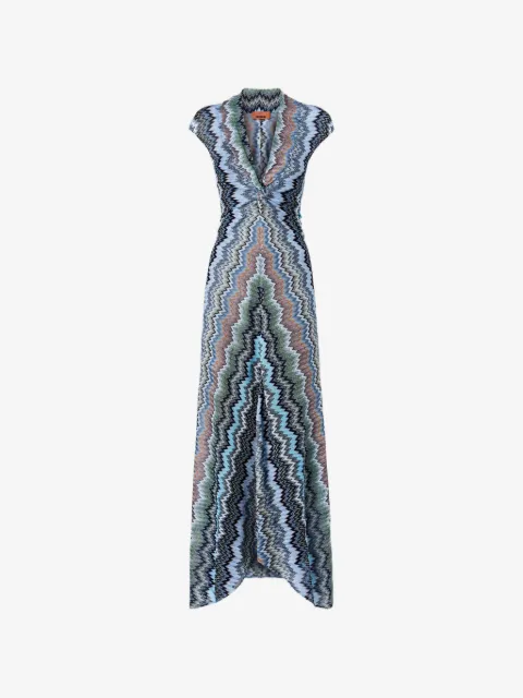 Missoni Chevron V-neck maxi dress