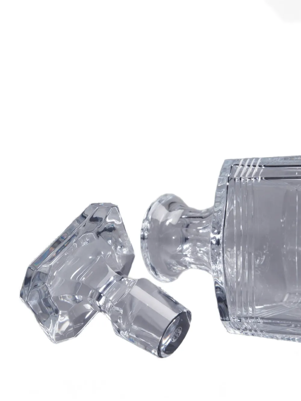 Thom Browne 4-Bar crystal whiskey carafe - Bianco