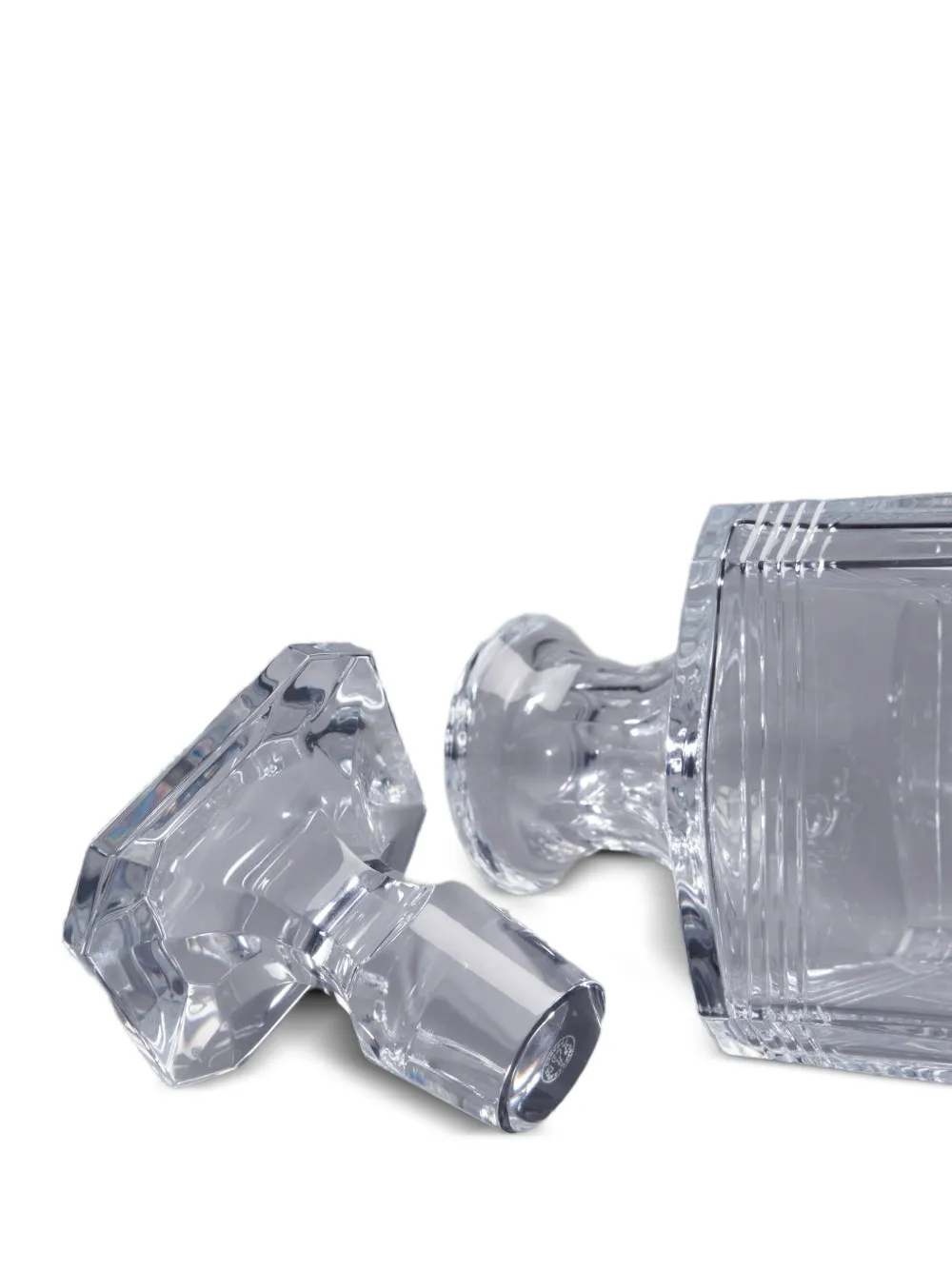  Thom Browne 4-bar Crystal Whiskey Carafe - White 