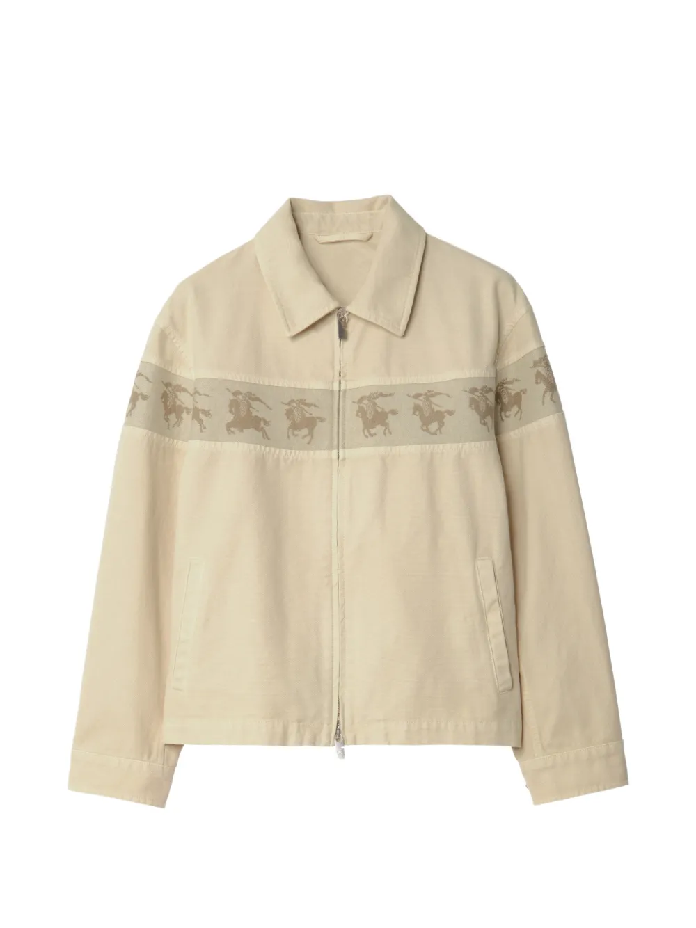 Burberry Equestrian Knight panelled jacket - Toni neutri