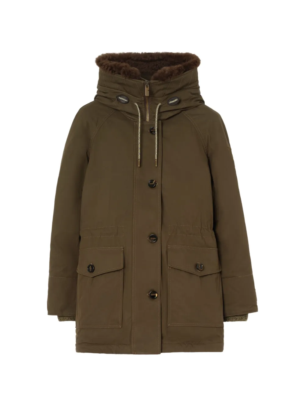 Burberry shearling parka - Grün