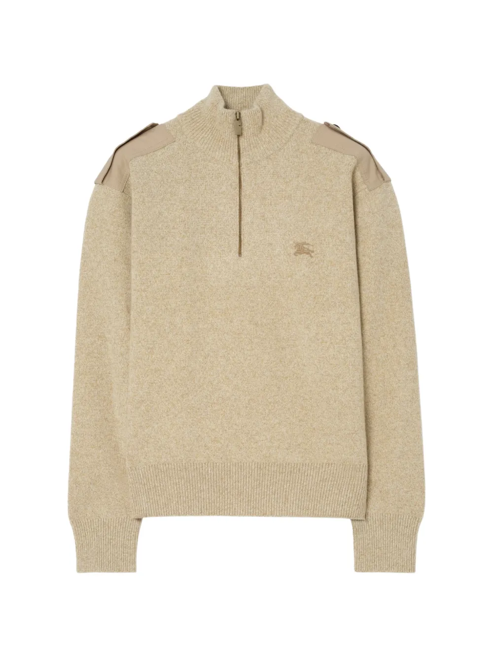 Burberry funnel-neck Equestrian sweater - Toni neutri