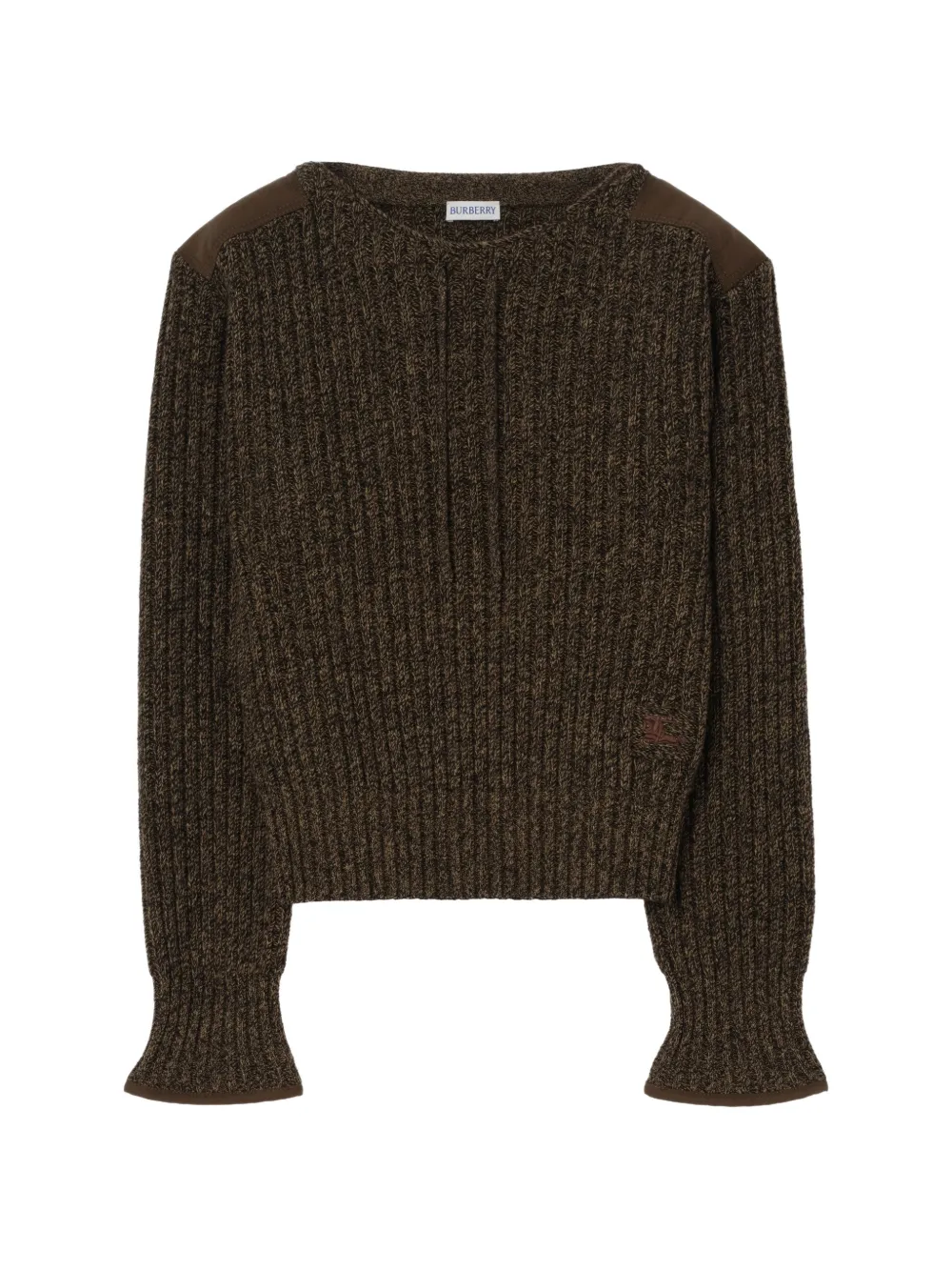 Burberry shoulder patch sweater - Brown