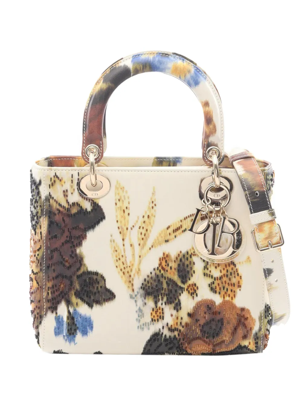 Christian Dior Pre-Owned 2010-2026 Mini Lady D-Lite satchel - Bianco