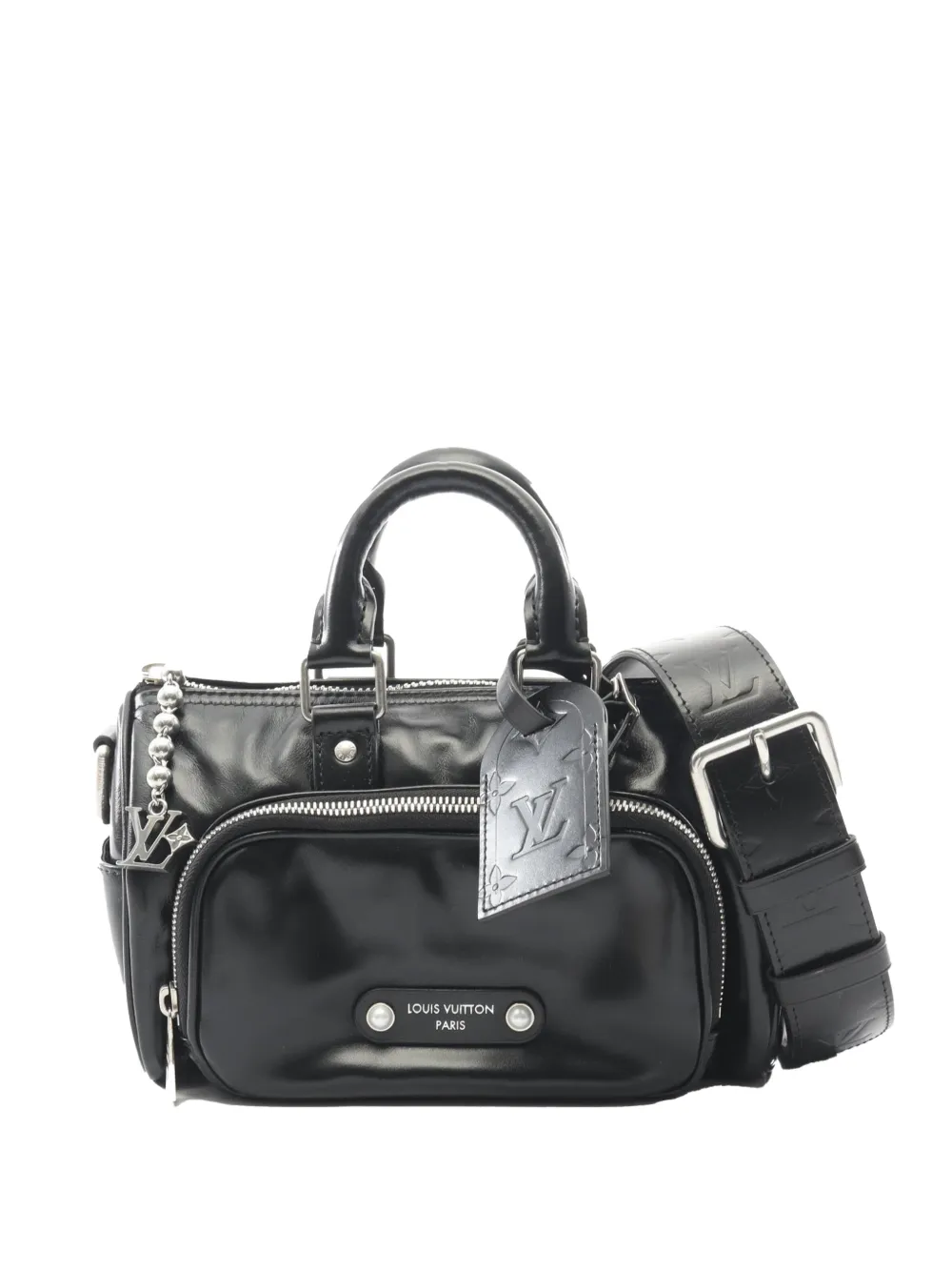 Louis Vuitton Pre-Owned 2021-2026 Calfskin Keepall Cargo Bandouliere 25 travel bag - Nero