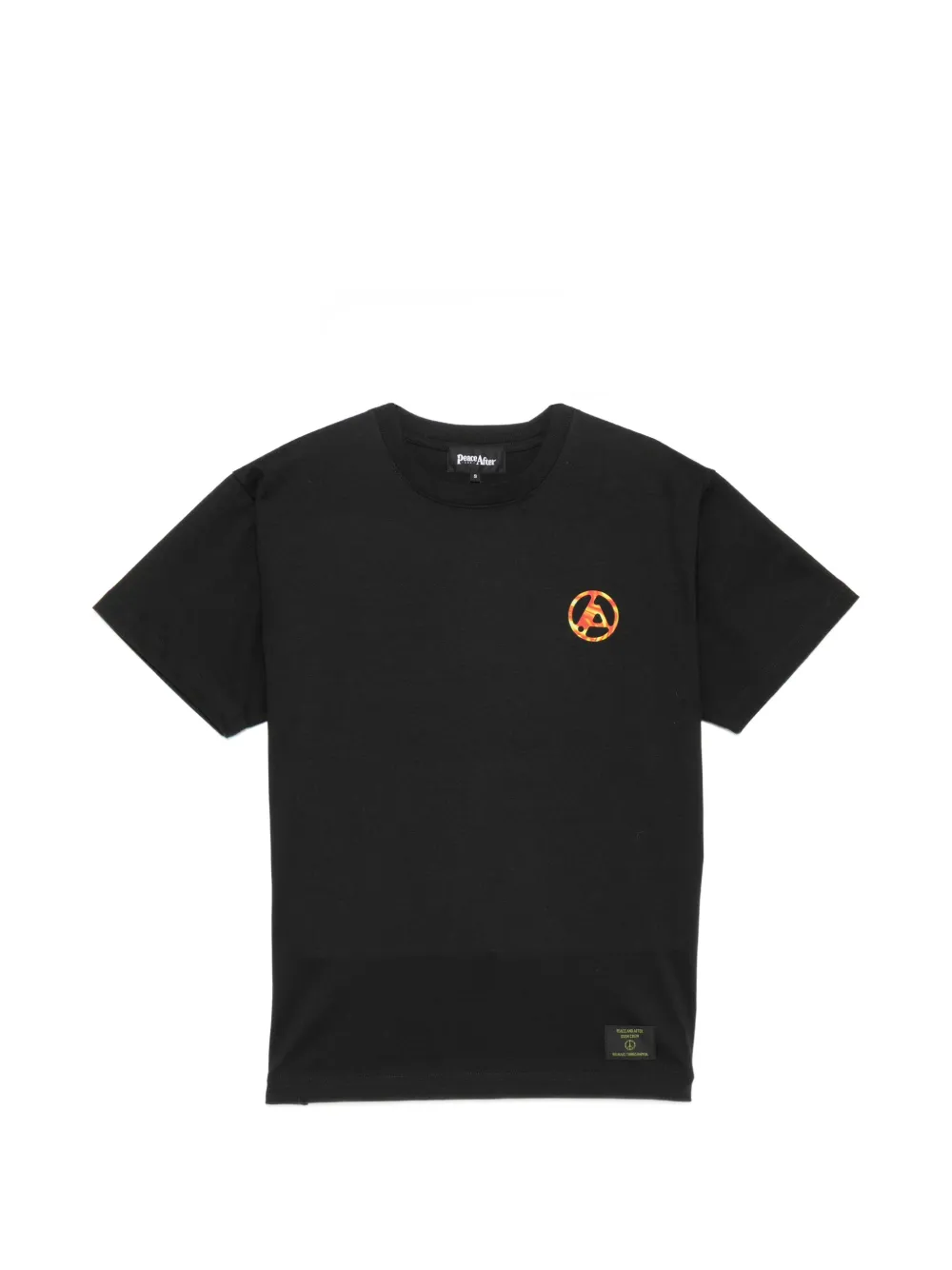 PEACE AND AFTER T-shirt con stampa - Nero