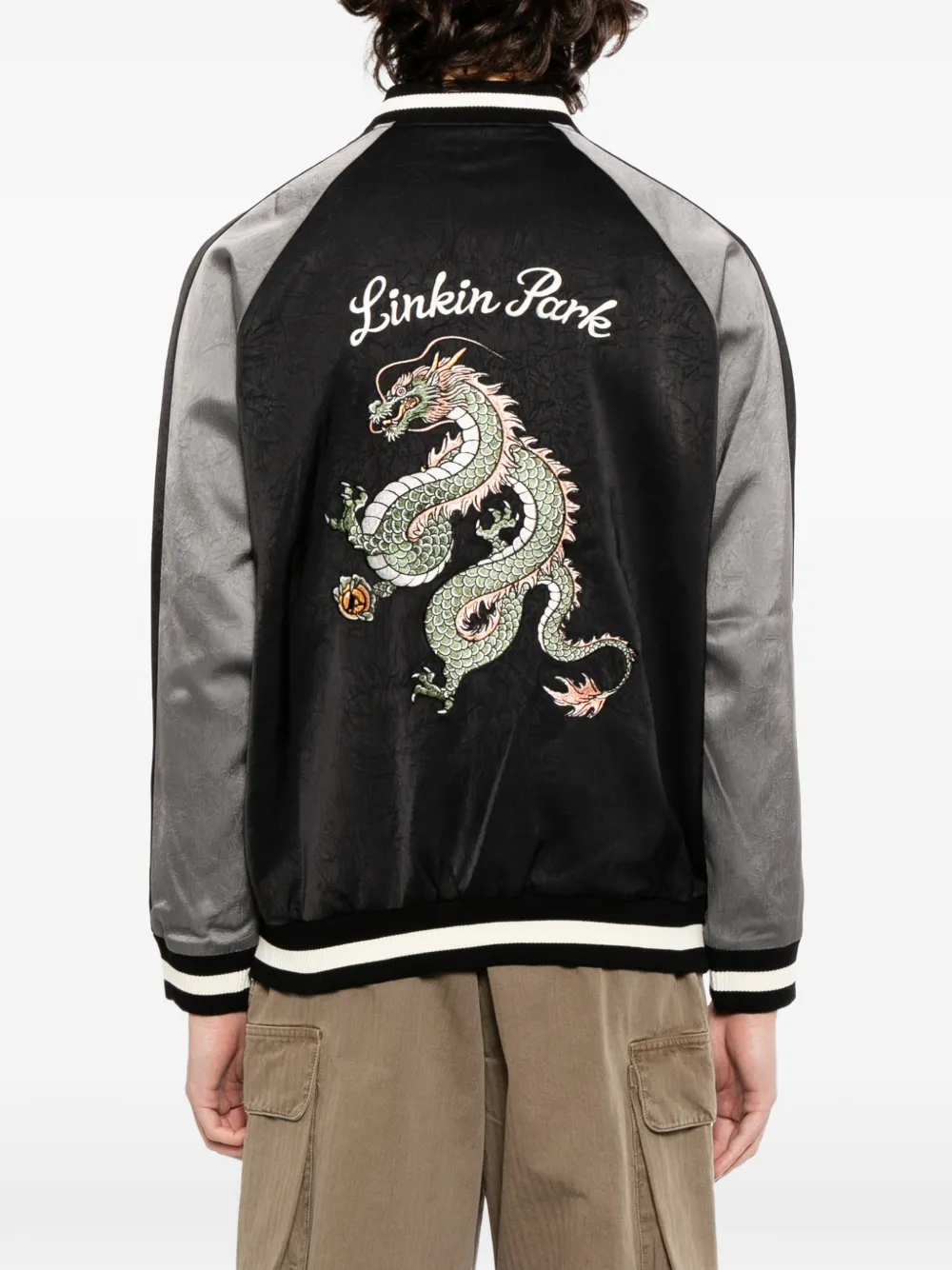 PEACE AND AFTER x Linkin Park jack met geborduurd logo Zwart