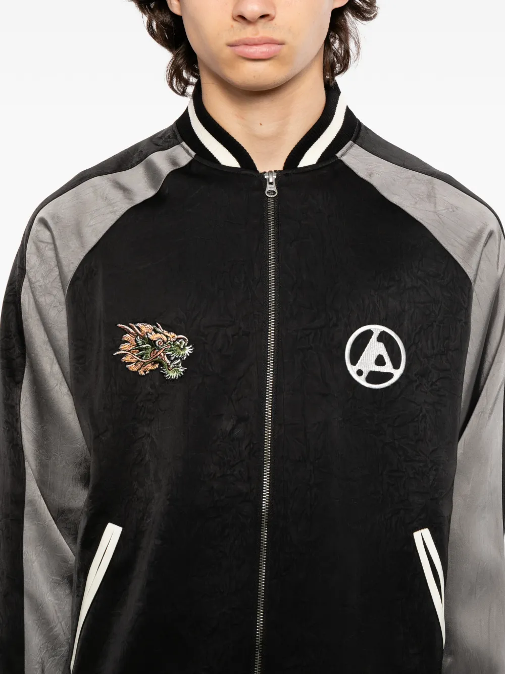 PEACE AND AFTER x Linkin Park jack met geborduurd logo Zwart