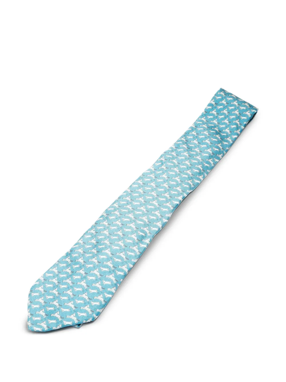 Hermès Pre-Owned 2000 printed tie - Blu