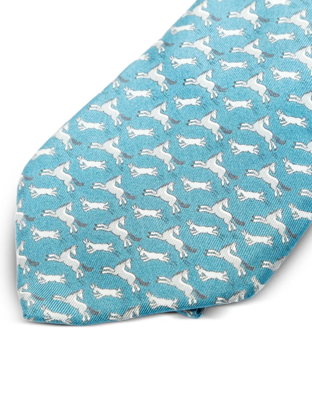  Hermès Pre-owned 2000 Printed Tie - Blue 