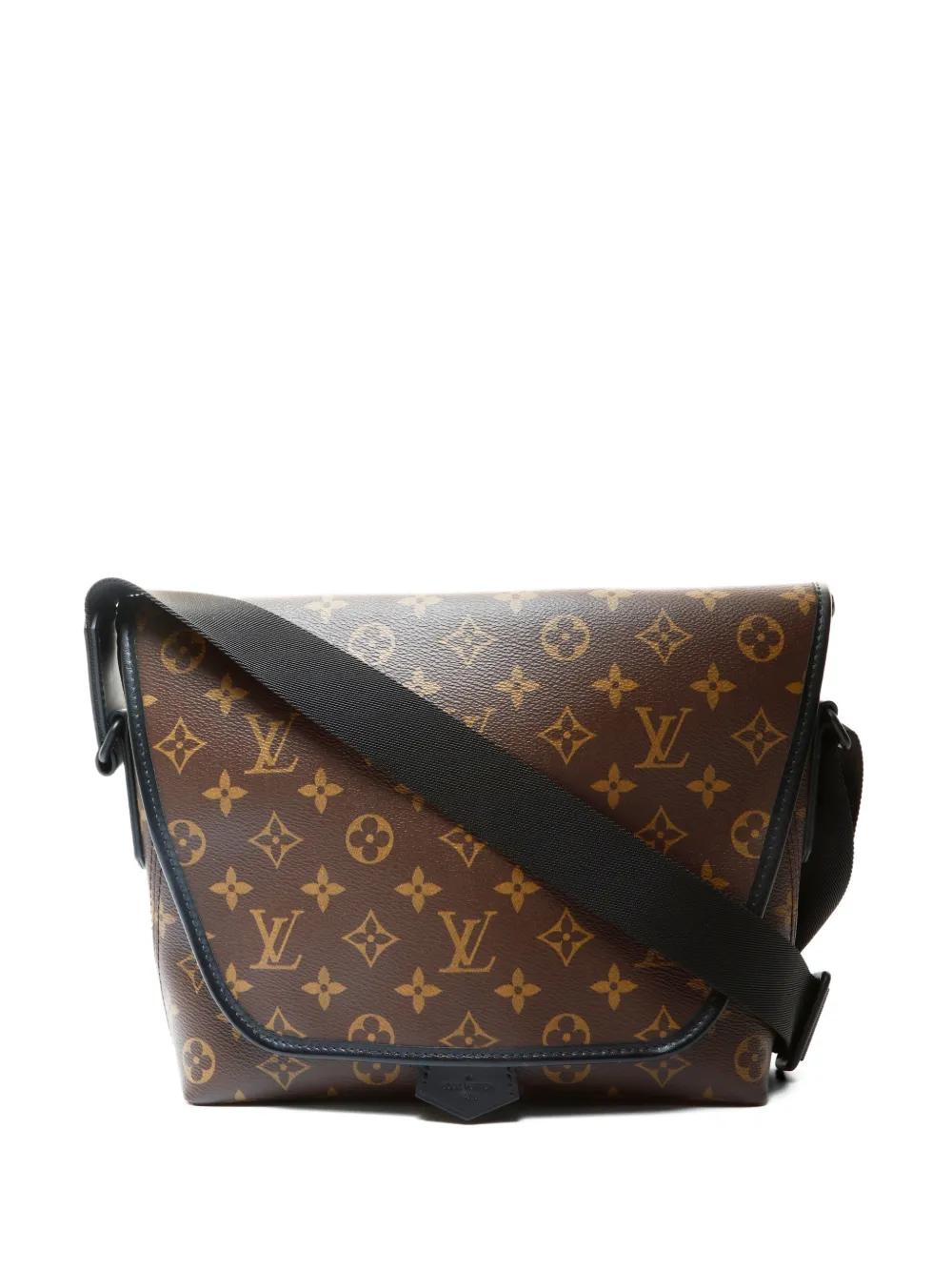 Louis Vuitton Pre-Owned 2021-2026 Monogram Macassar Magnetic Messenger Bag - Marrone