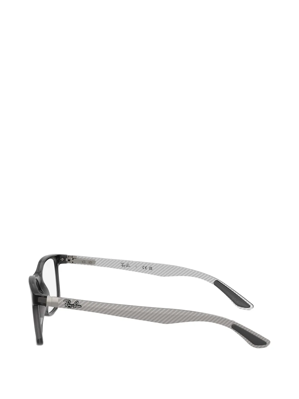 Ray-Ban Bril met rechthoekig montuur Zwart