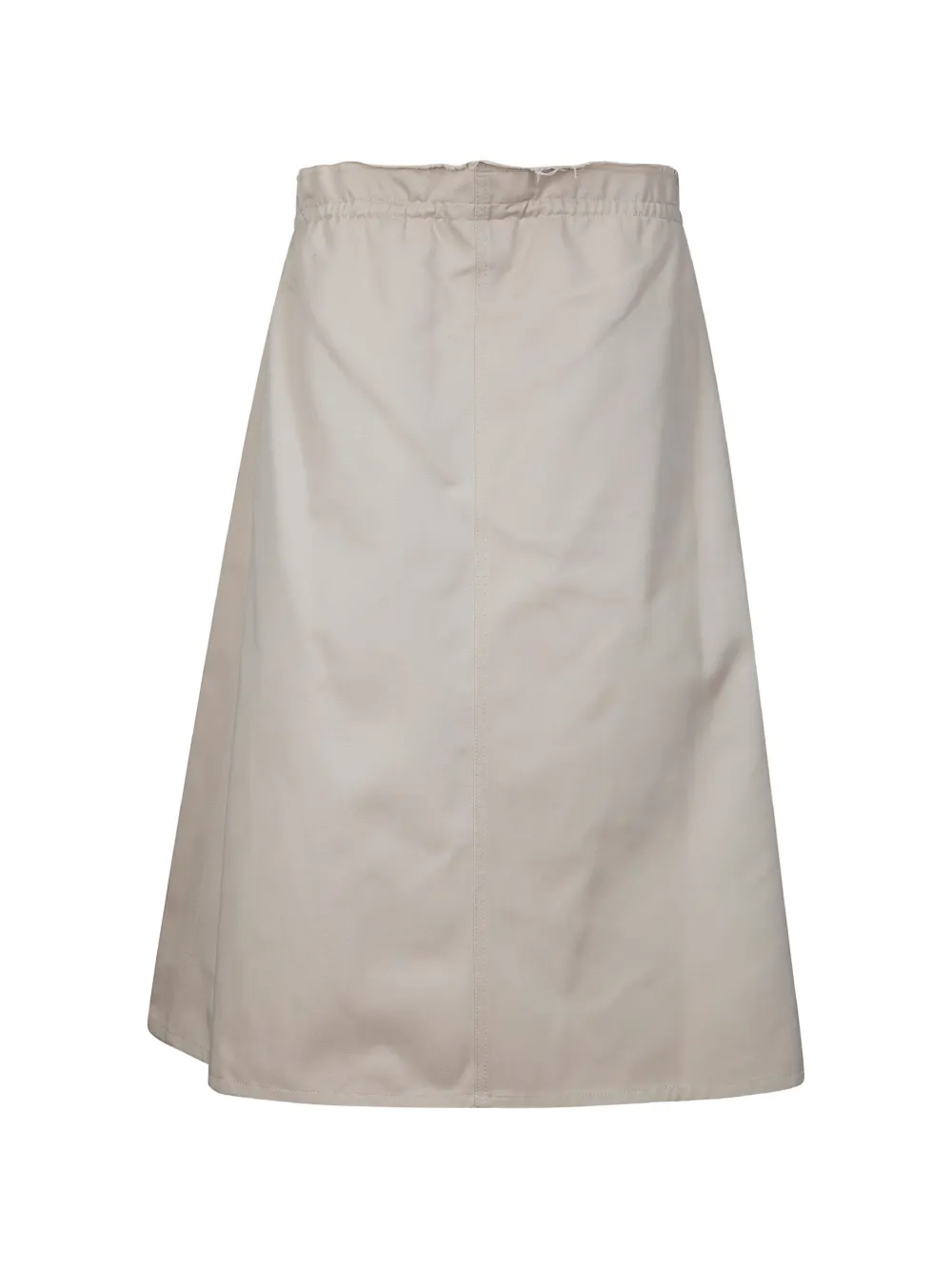 MM6 Maison Margiela long gathered skirt - Toni neutri