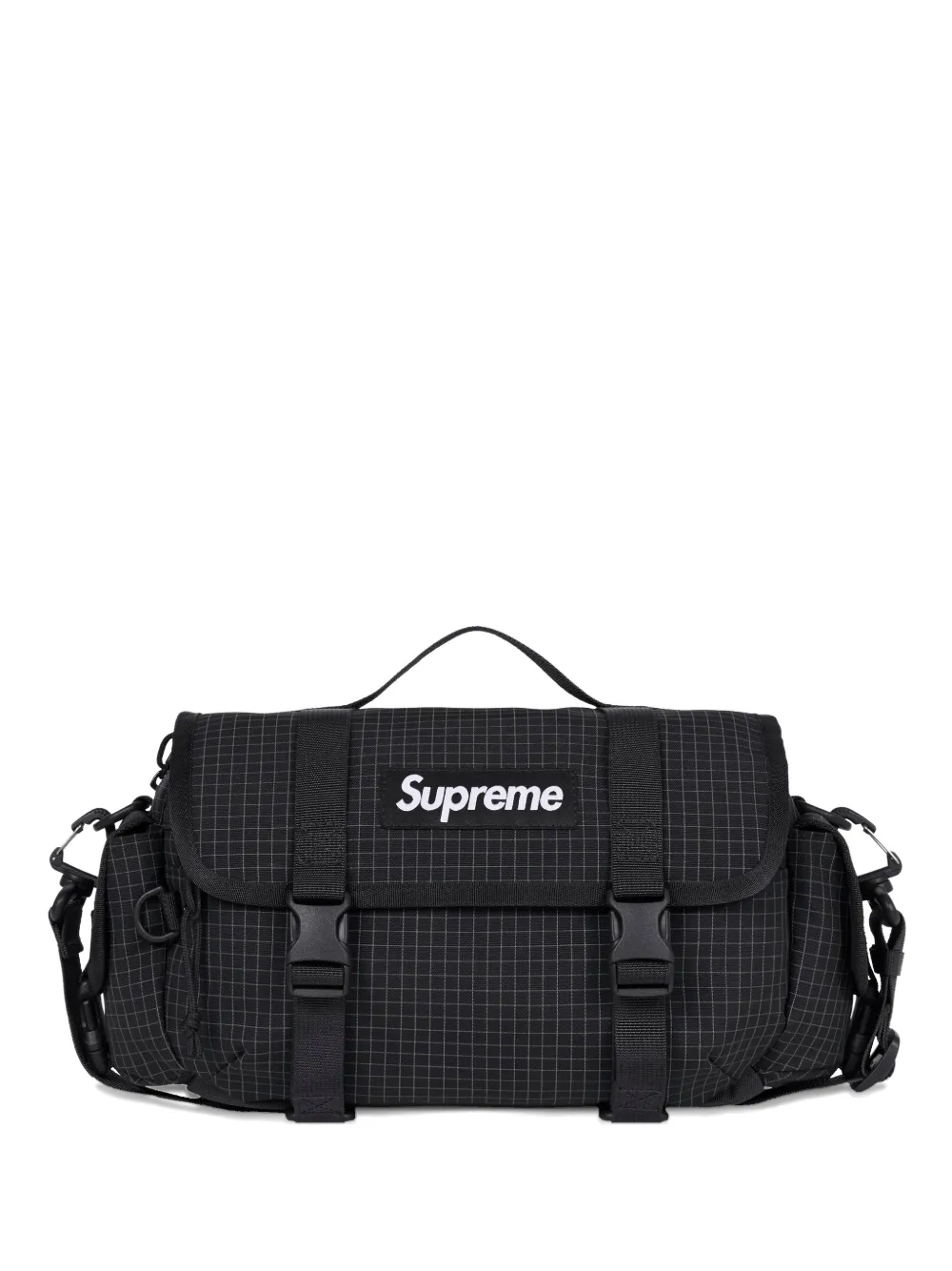 Supreme mini grid duffle bag - Nero