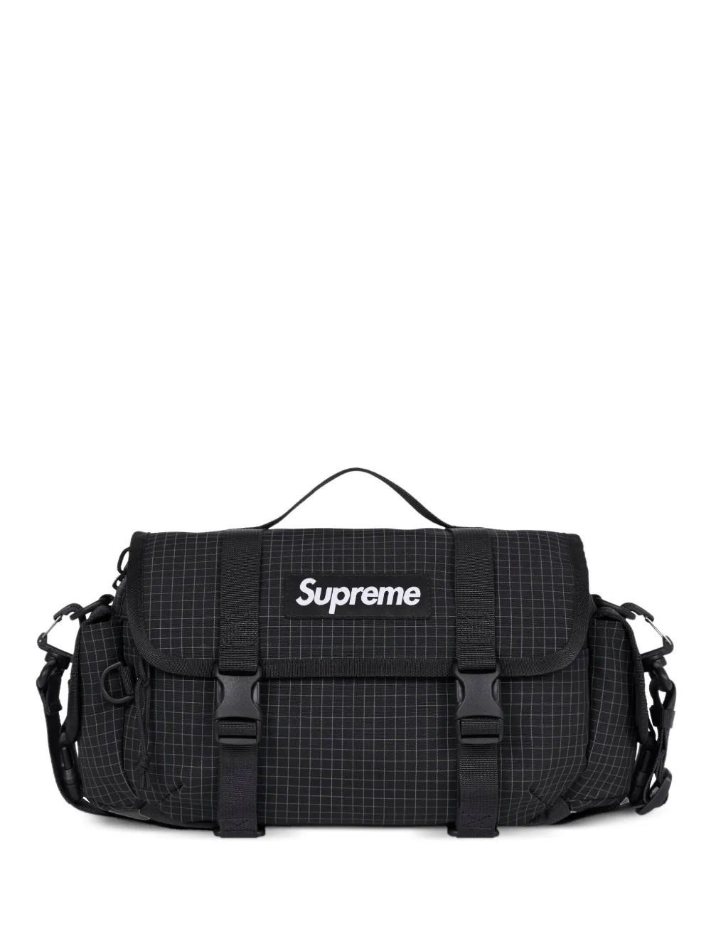 Supreme mini grid duffle bag - Nero