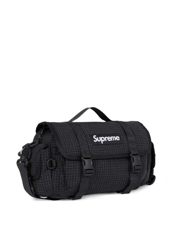 Supreme Mini Grid Duffle Bag | Black | FARFETCH