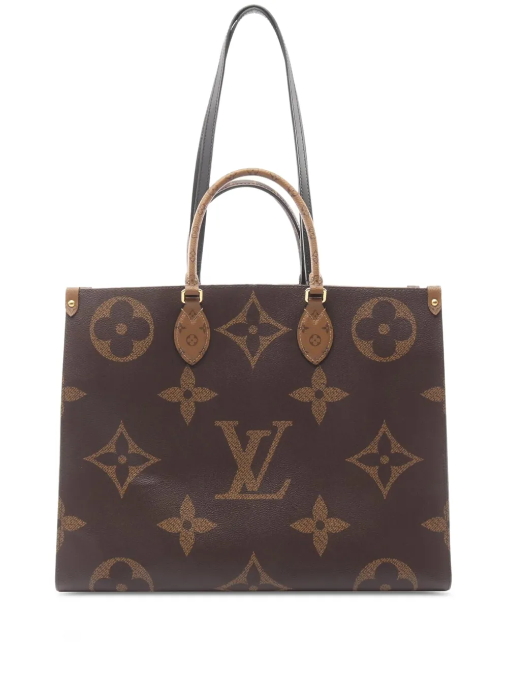 Louis Vuitton Pre-Owned 2020 Monogram Reverse Giant OnTheGo GM satchel - Marrone