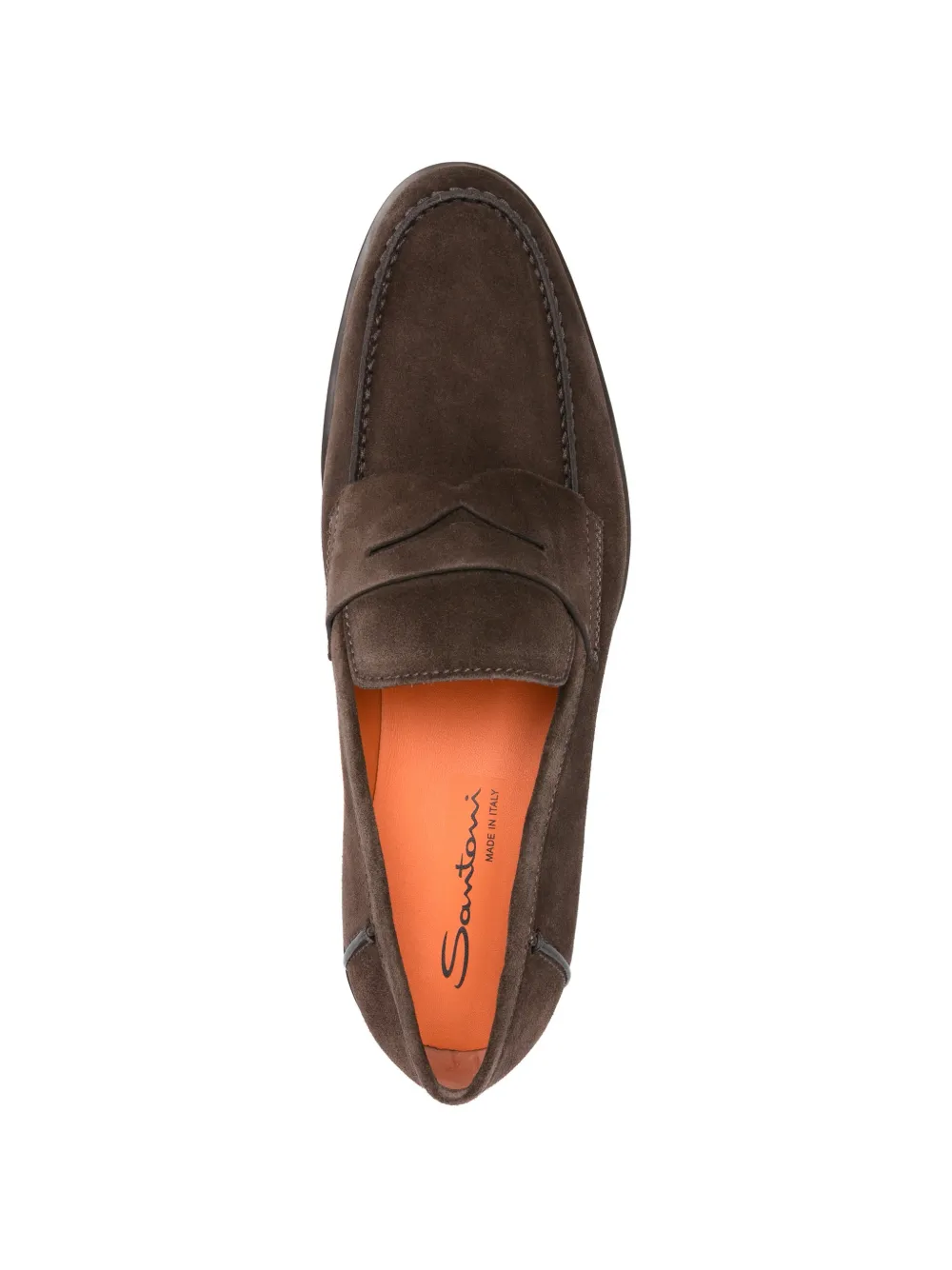 Santoni Suède loafers Bruin