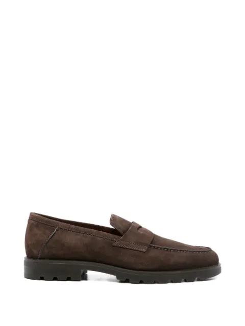 Santoni suede loafers