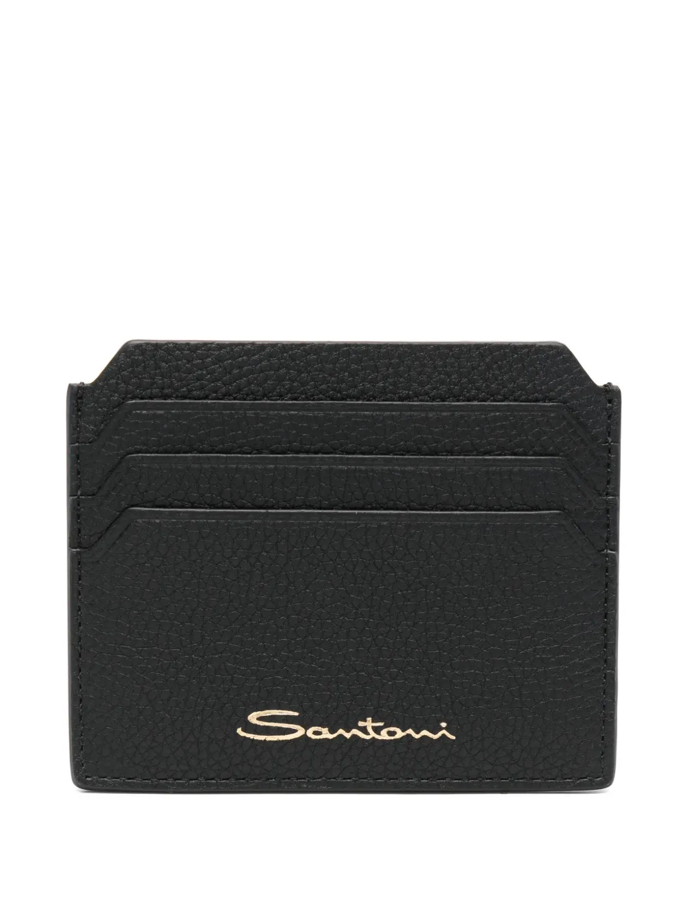 Santoni logo-print wallet - Nero