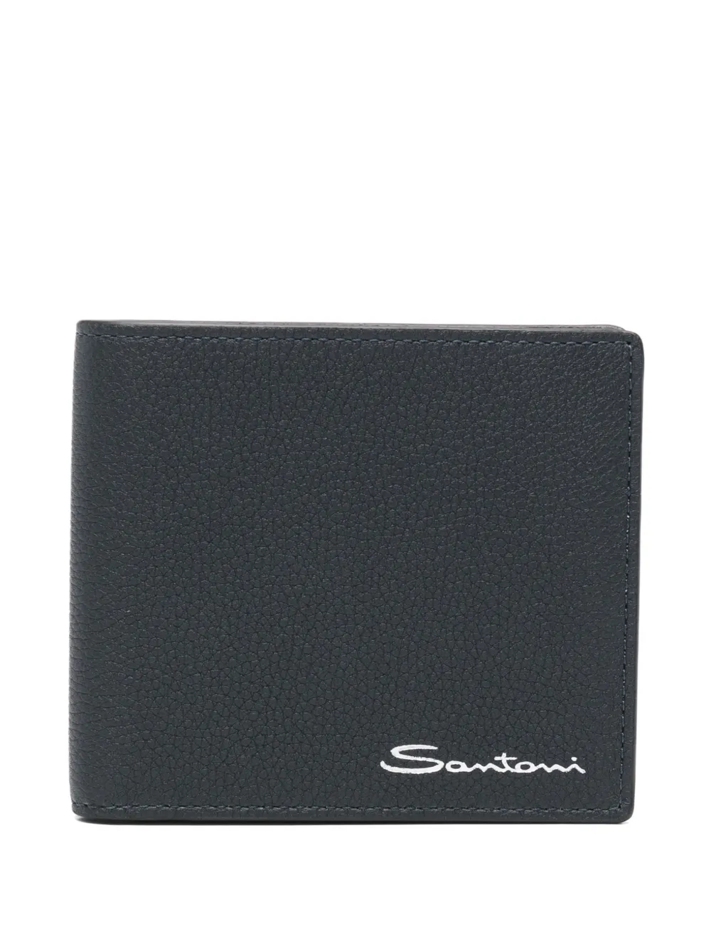 Santoni leather wallet - Blau