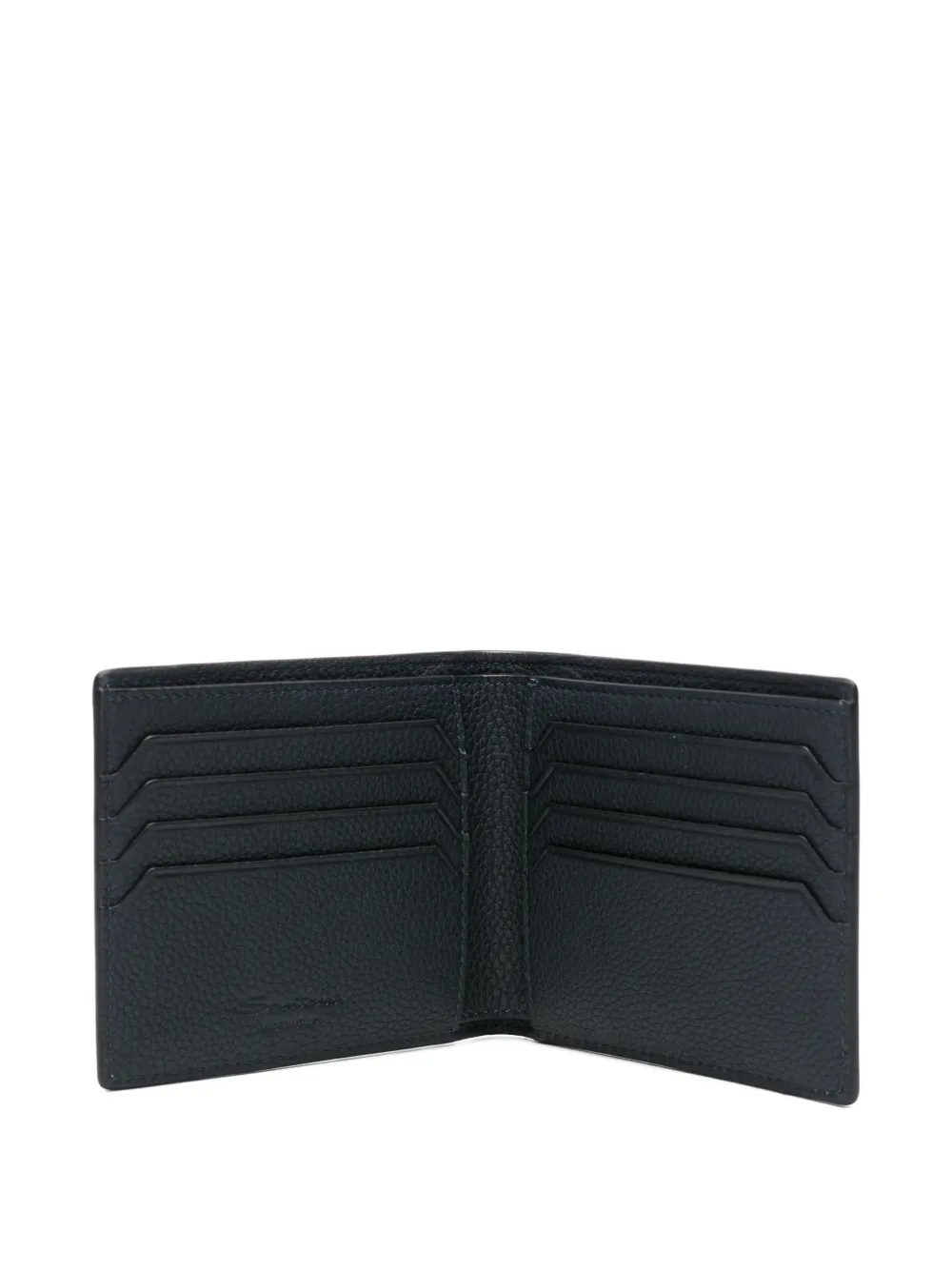  Santoni Leather Wallet - Blue 