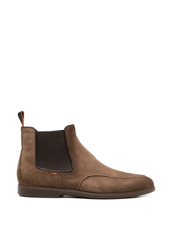 Santoni Elastic-panel Boots in Brown