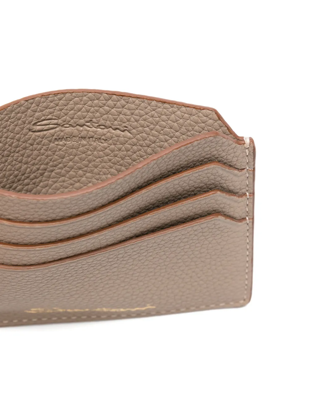  Santoni Leather Wallet - Neutrals 
