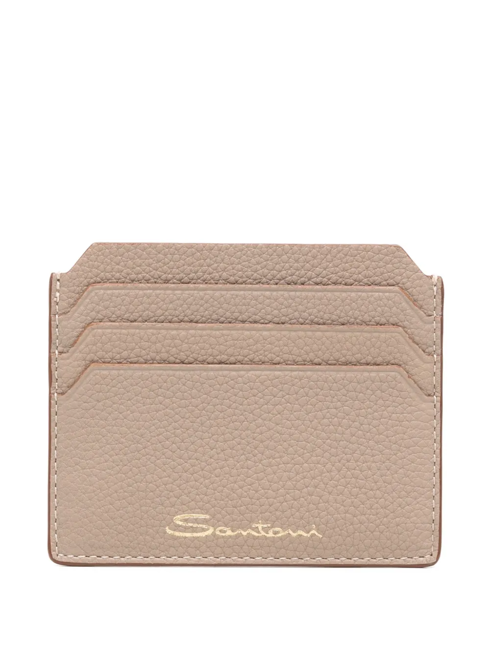 Santoni leather wallet - Toni neutri
