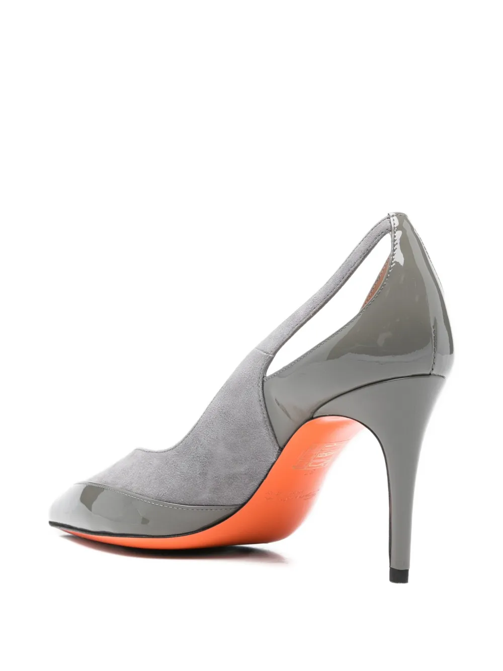 Santoni Pumps met uitgesneden details Grijs