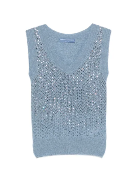 Ermanno Scervino chaleco con detalles y cuello en V
