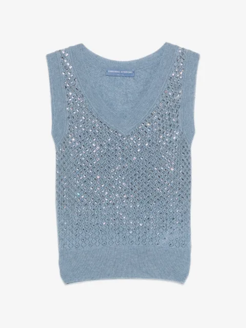 Ermanno Scervino embellishment V-neck vest