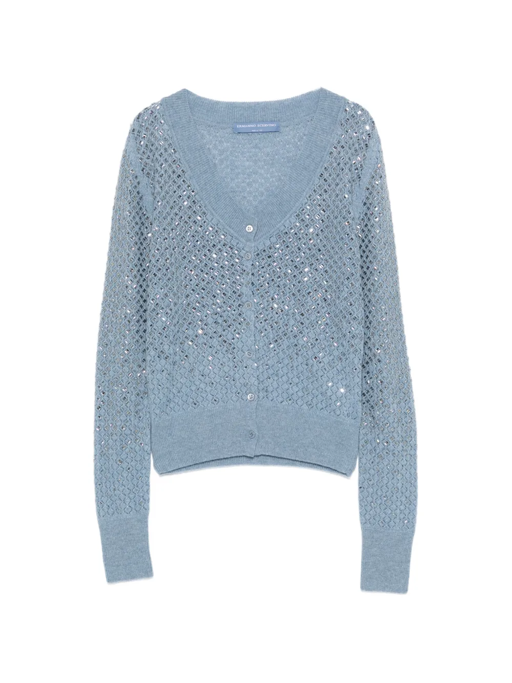 Ermanno Scervino Cardigan con decorazione - Blu