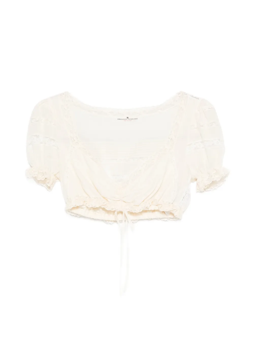 Ermanno Scervino drawstring top - Neutrals