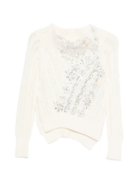 Ermanno Scervino lace-detail sweater