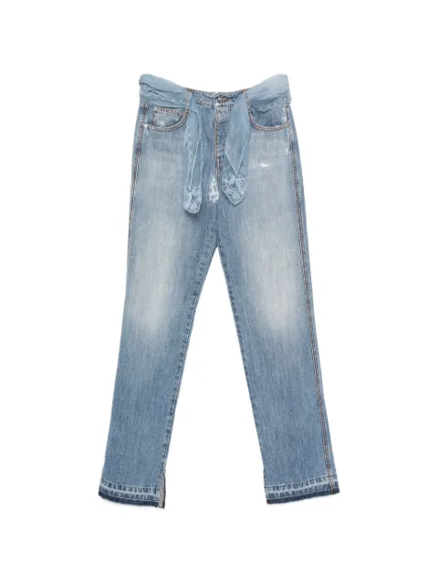 Ermanno Scervino lace-belted jeans