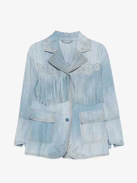Ermanno Scervino Jack met uitgesneden details en franje