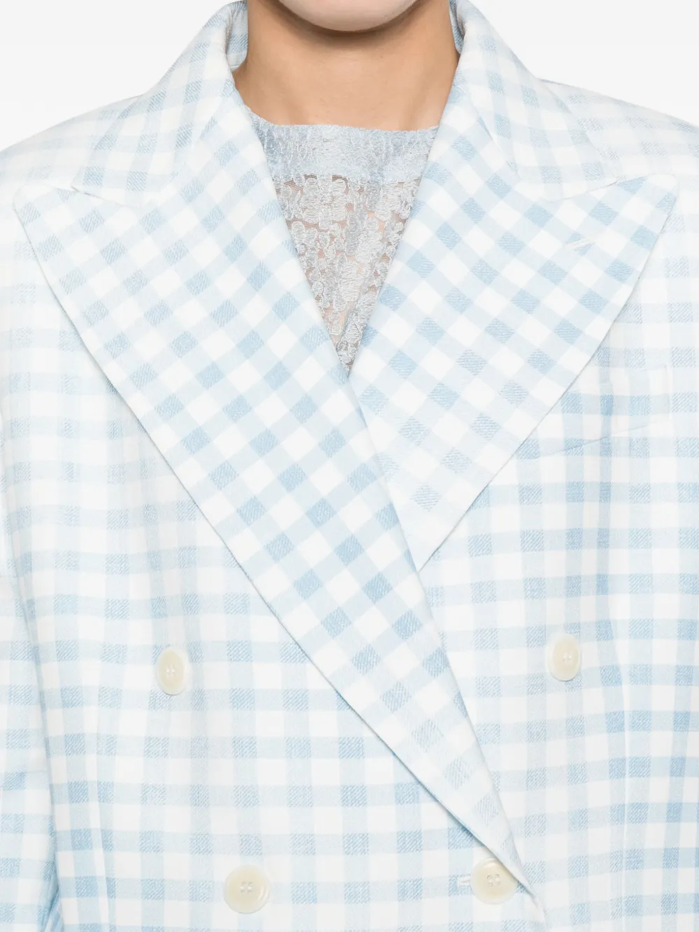 Ermanno Scervino Geruite blazer Blauw