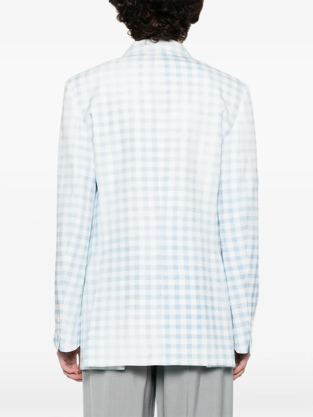 Ermanno Scervino Geruite blazer Blauw