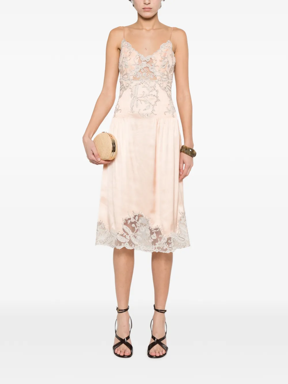 Ermanno Scervino Midi-jurk Roze