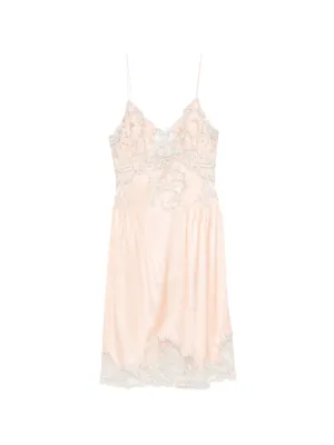 blumarine sequinned fringed mini dress Blumarine Sequined Fringed Mini Dress - Neutrals