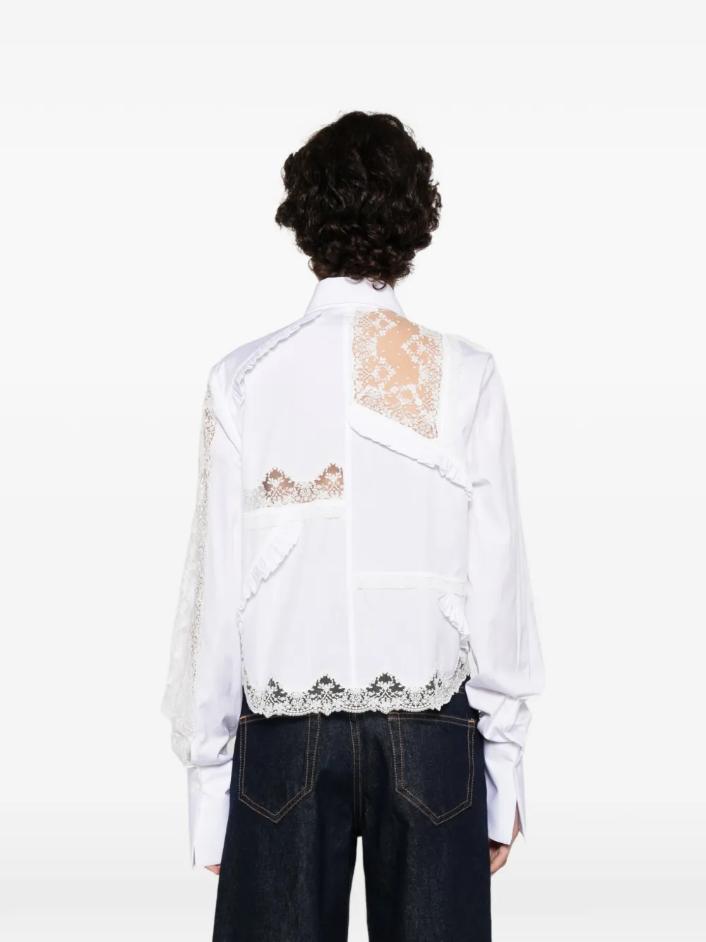 Ermanno Scervino Blouse met ruches Wit