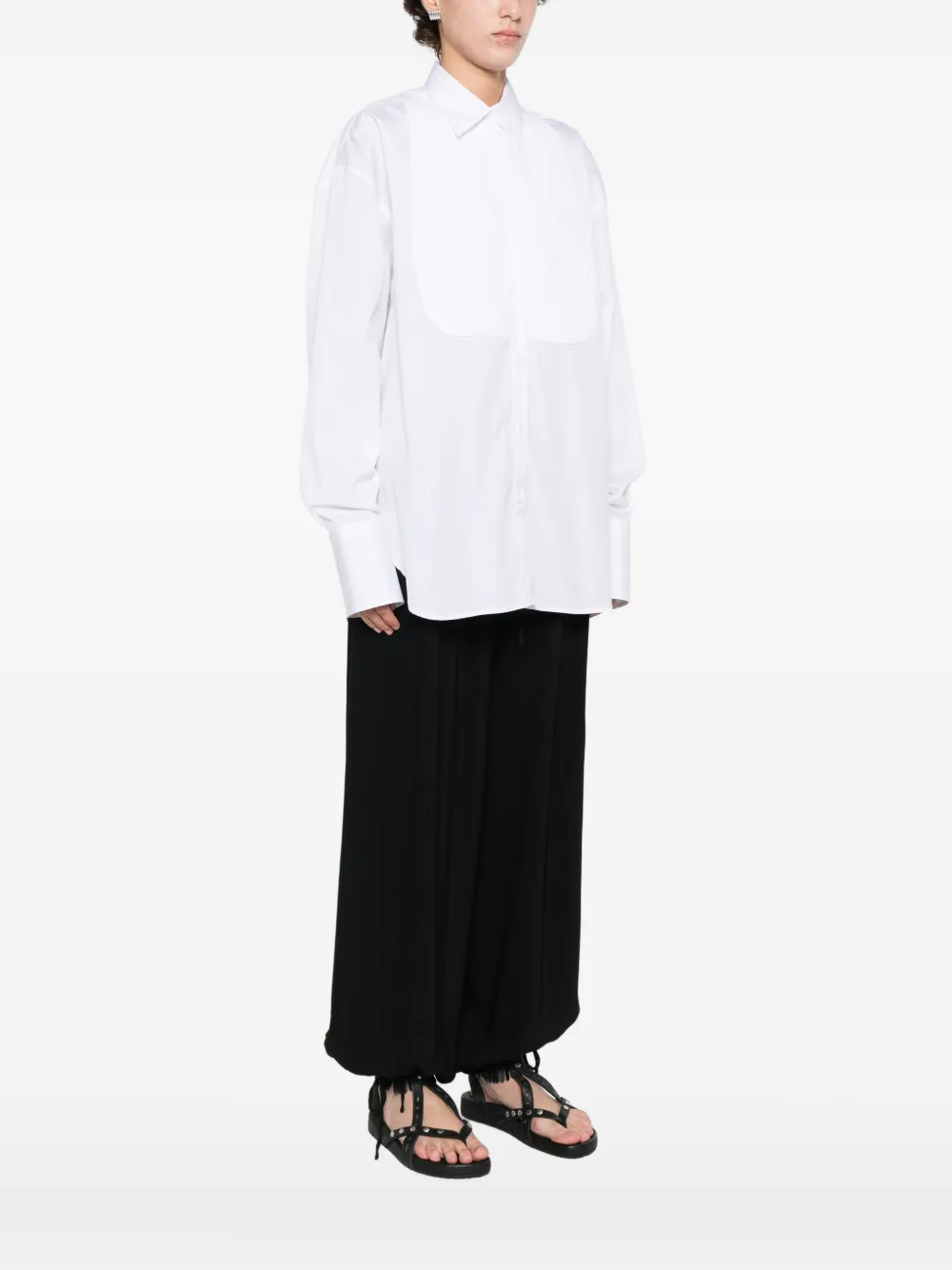 Ermanno Scervino Geplooide Overhemd Wit